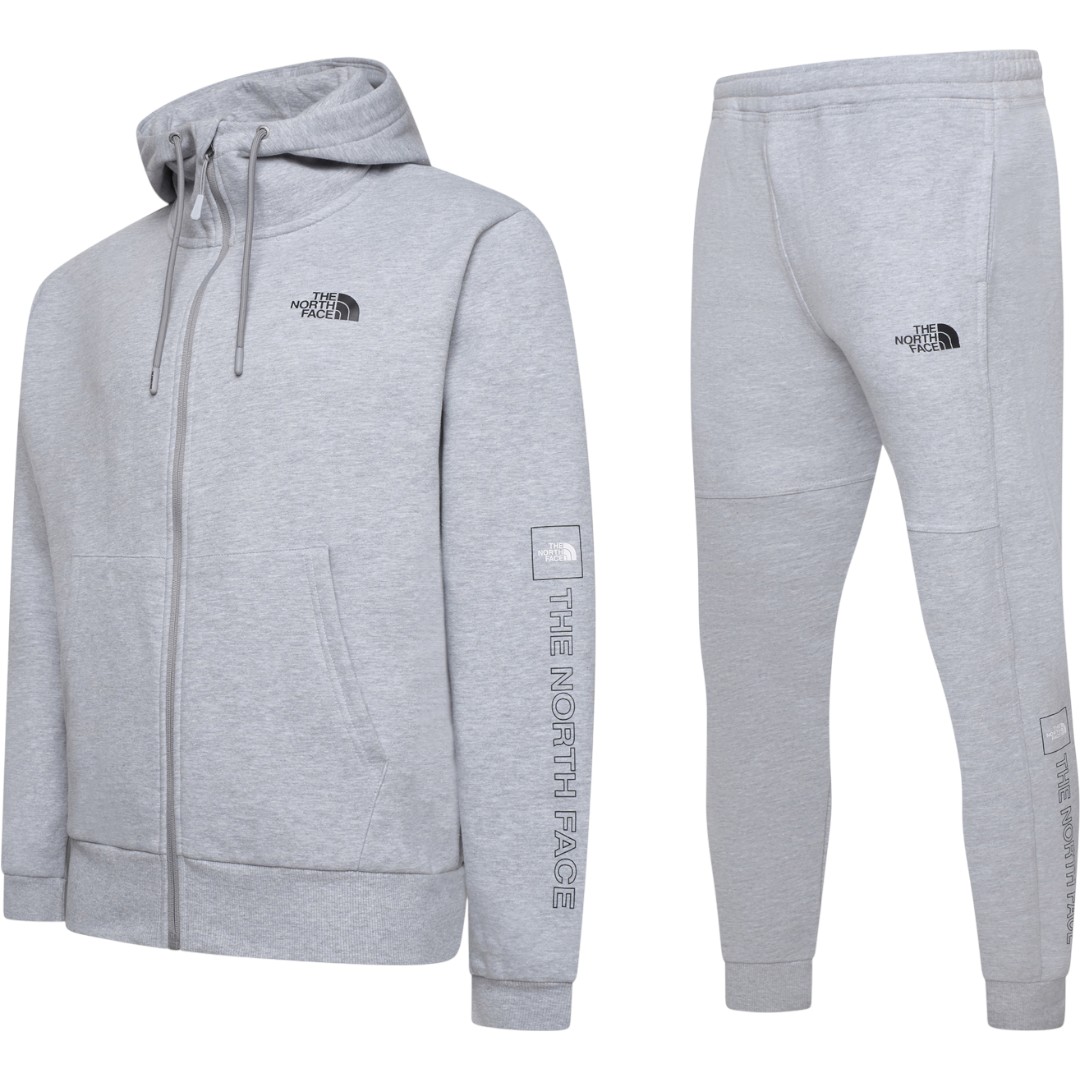 The North Face Mens M Outline Logo Box Tracksuit Set Grey Cotton - Size X-large | The North Face Sale | Discount Designer Brands