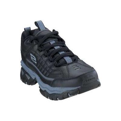 Skechers Shoes Energy After Burn - Black Leather (BBK) - Men's