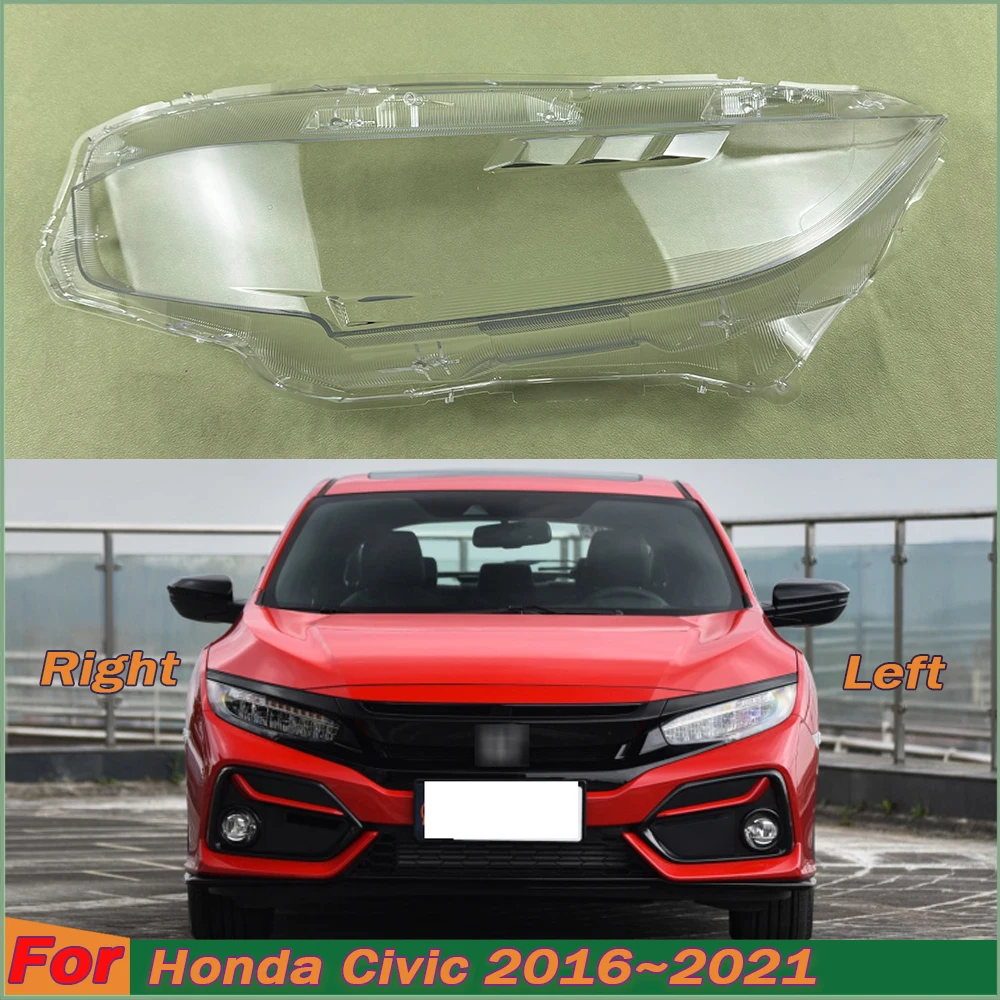 Für Honda Civic 2016 2017 2018 2019 2020 2021 Hohe Auto Front Scheinwerfer Abdeckung Lampenschirm Lampe Abdeckung Kopf Lampe licht Abdeckungen Shell