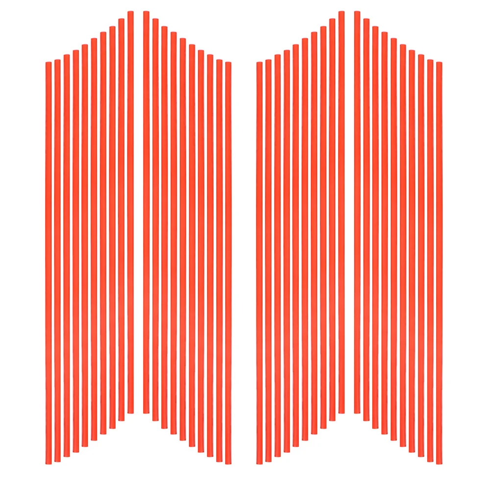 60 Stück rote Düsensprühdose, Verlängerungsrohre, langlebig, leicht, zum Entfernen von Rost und Schmieren, Sprühfarbenspitzen für Dosen Image