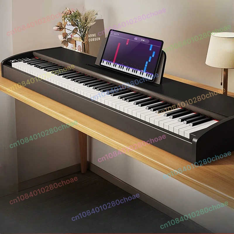 Digitales 88-Tasten-E-Piano mit schwerem Hammer, tragbar, für Erwachsene, Anfänger, Kindergärtnerin, professionelles elektronisches Klavier für zu Hause Image