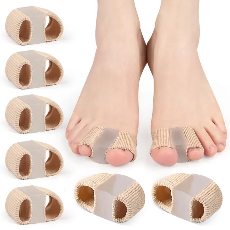 Hallux Valgus Corrector Fußversteller Pflege Silikon Zehenspreizer Schmerzlinderung Fuß Fußglätter Überlappender Zehenspreizer Image
