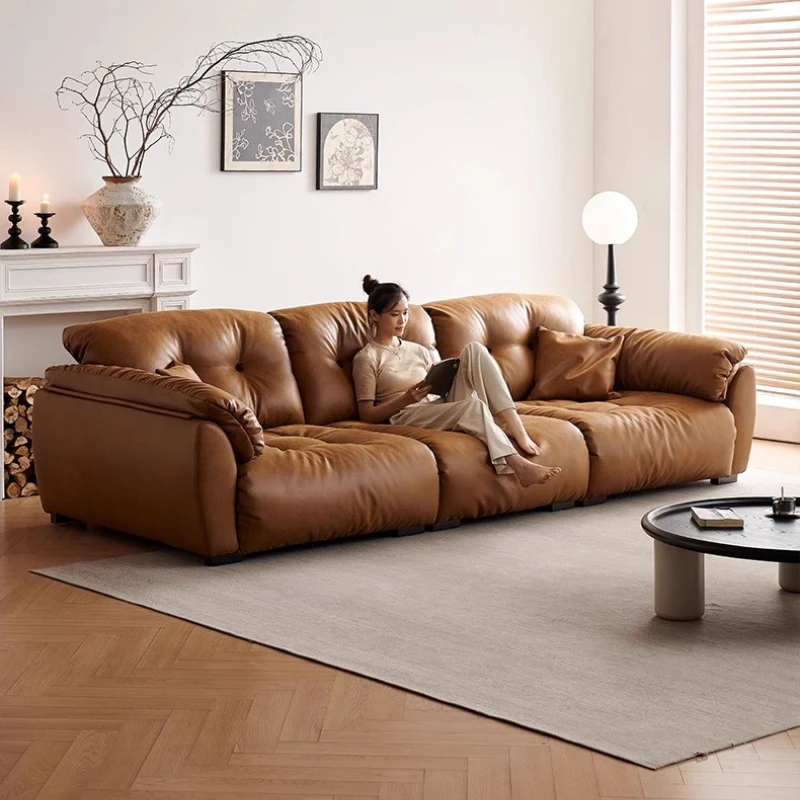 Luxuriöses Loveseat-Elektrosofa, stark, volle Größe, braun, Lazy Recliner Chair, Lounges Sleeper, Designer-Woonkamerbanken-Möbel Image