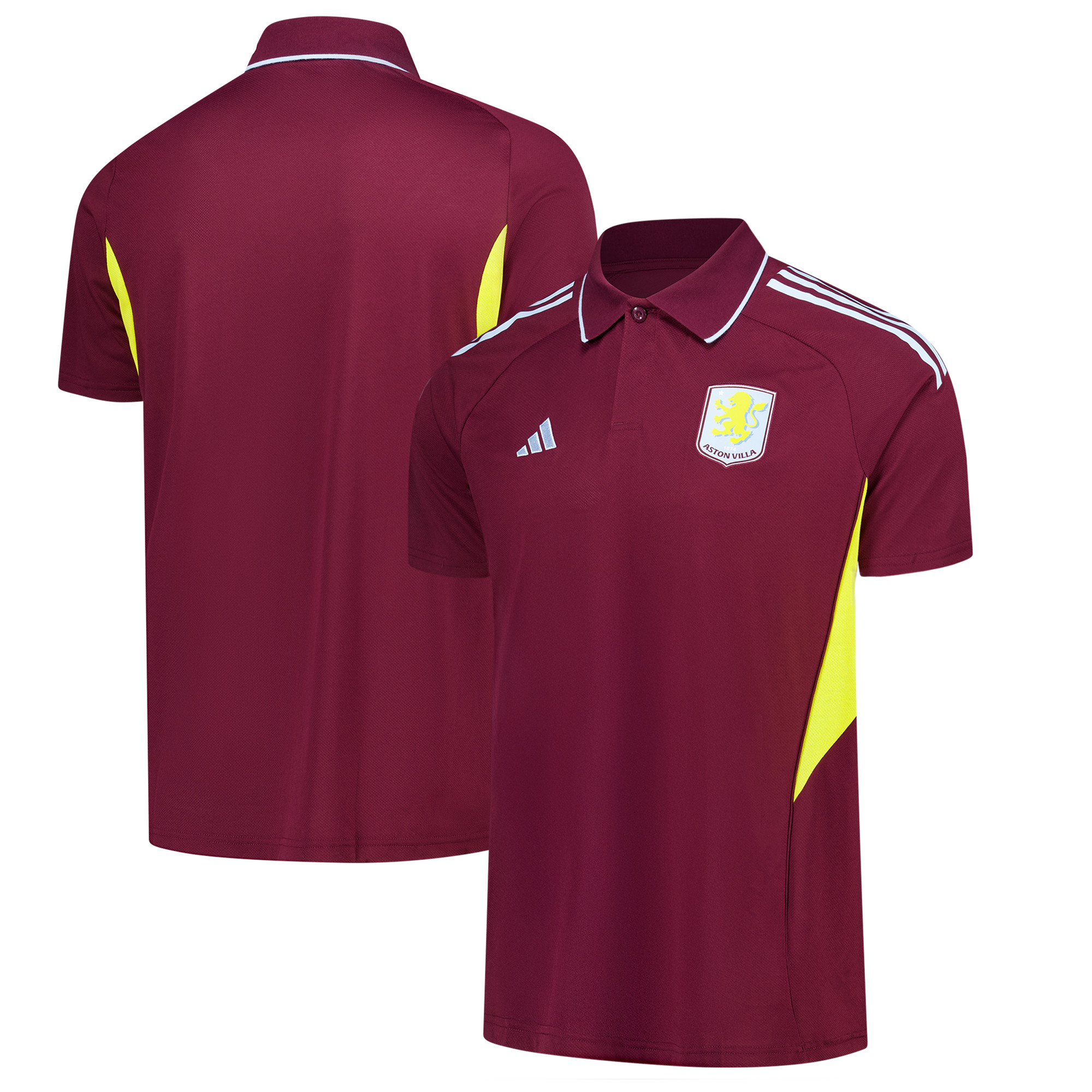 "Aston Villa adidas Trainingspolo – Weinrot" Image