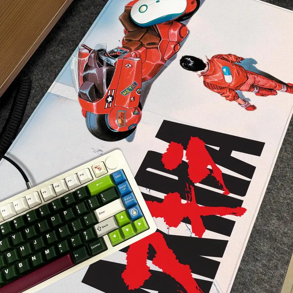 Anime A-AKIRA Mauspad Xxl Computer Große Größe Rutschfeste Gamer Tastatur 90x40cm Art Design HD Schreibtischunterlage
