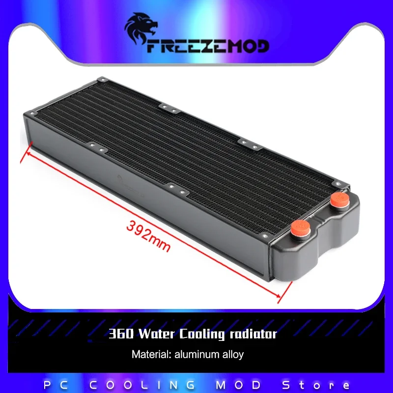 PC Wasserkühlung 360mm Aluminium Kühler Doppelschicht G1/4 45mm Dicke Kühlkörper, PC Gamer DIY Gamer Schrank Teil Image