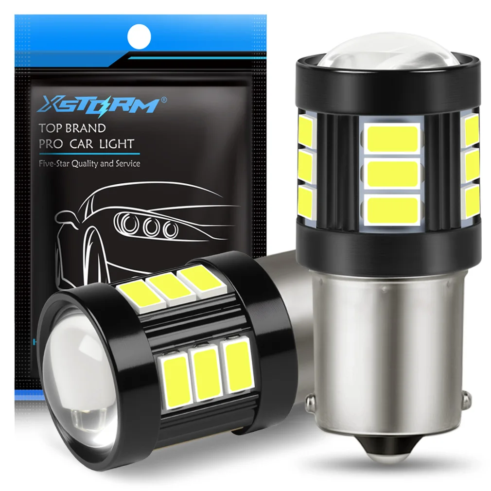 XSTORM 1156 BA15S P21W BAU15S PY21W 1157 BAY15D P21/5W BA15D LED T20 7440 7443 W21W W21/5W 3156 3157 T25 Luci di segnalazione per auto 12V