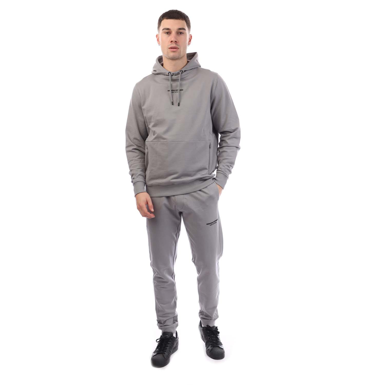 Weekend Offender Mens Eclipse Tracksuit in Grey Cotton - Size 2XL | Weekend Offender Sale | Discount Designer Brands