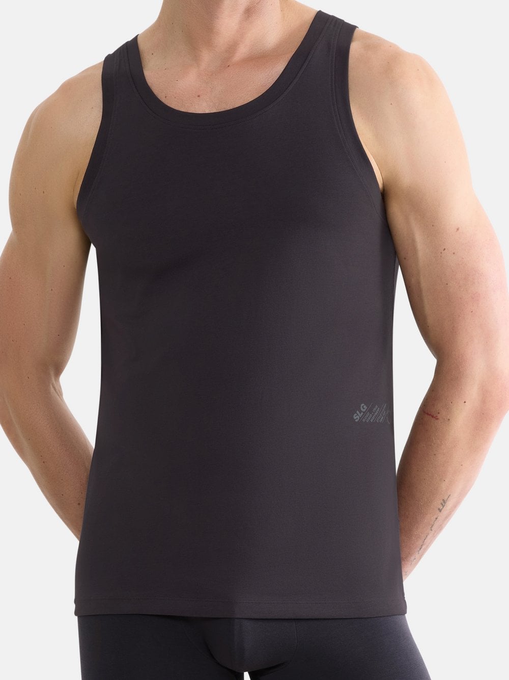 sloggi Unterhemd Herren schwarz, L Image