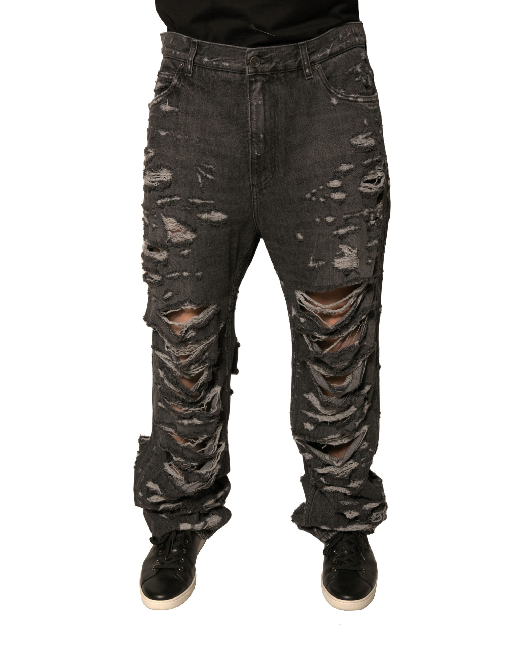 Abgenutzte Straight Leg Jeans Image