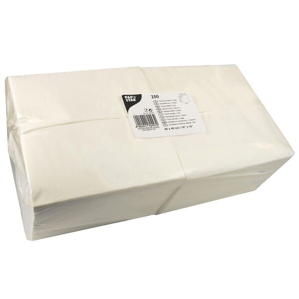 Papstar Servietten 1/8-Falzung weiß 2-lagig 250 Stück Image