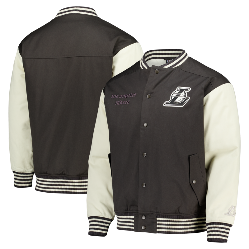 Los Angeles Lakers Elements Varsity-Jacke – Classic Pewter – Herren Image
