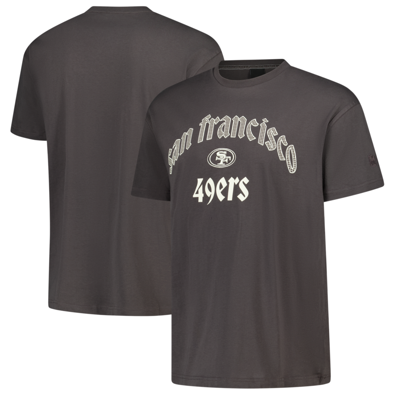 San Francisco 49ers Elements Superweich Kurzen Ärmeln T-Shirt - Klassisches Zinn - Herren Image