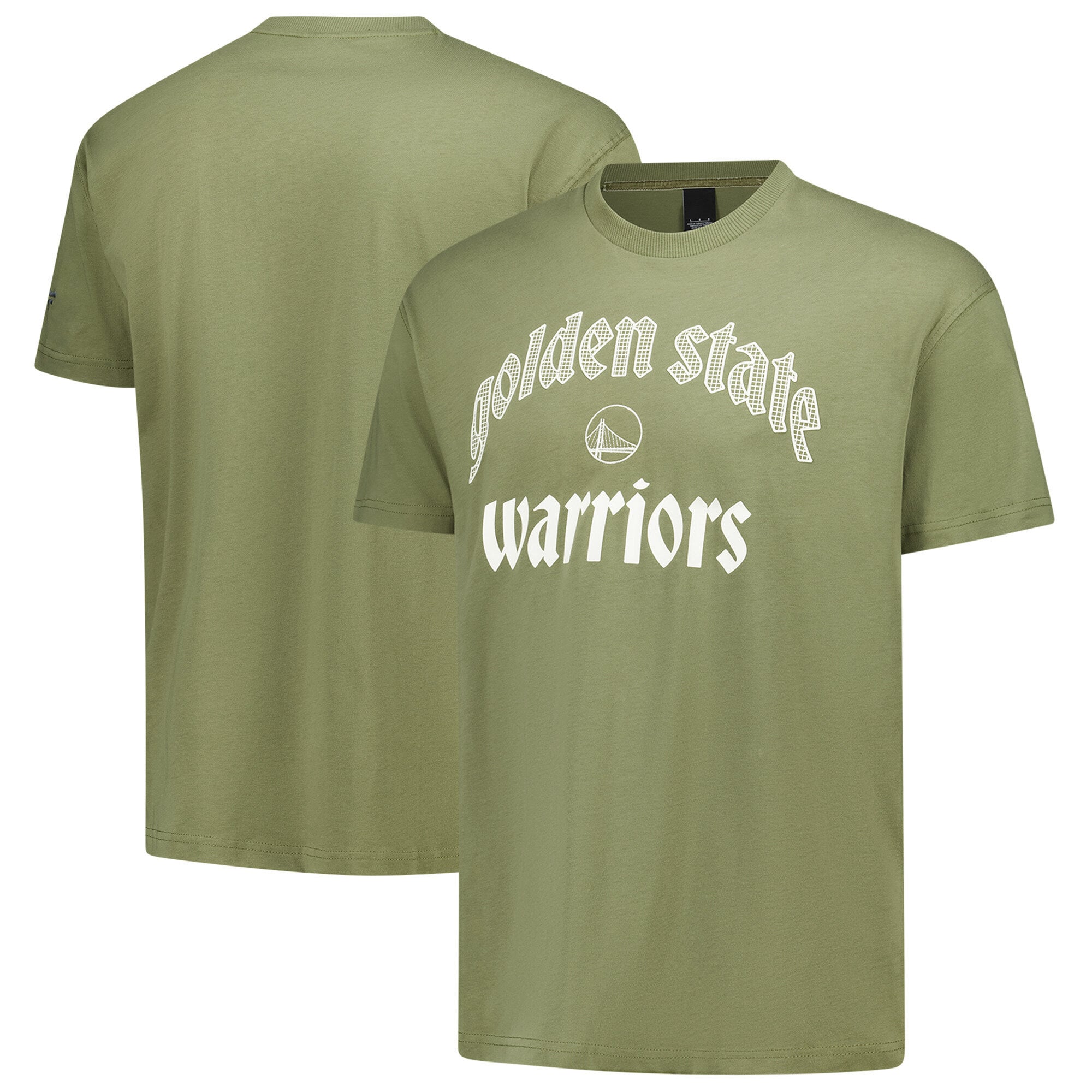 Golden State Warriors Elements Superweiches Kurzarm-T-Shirt – Safari – Herren
