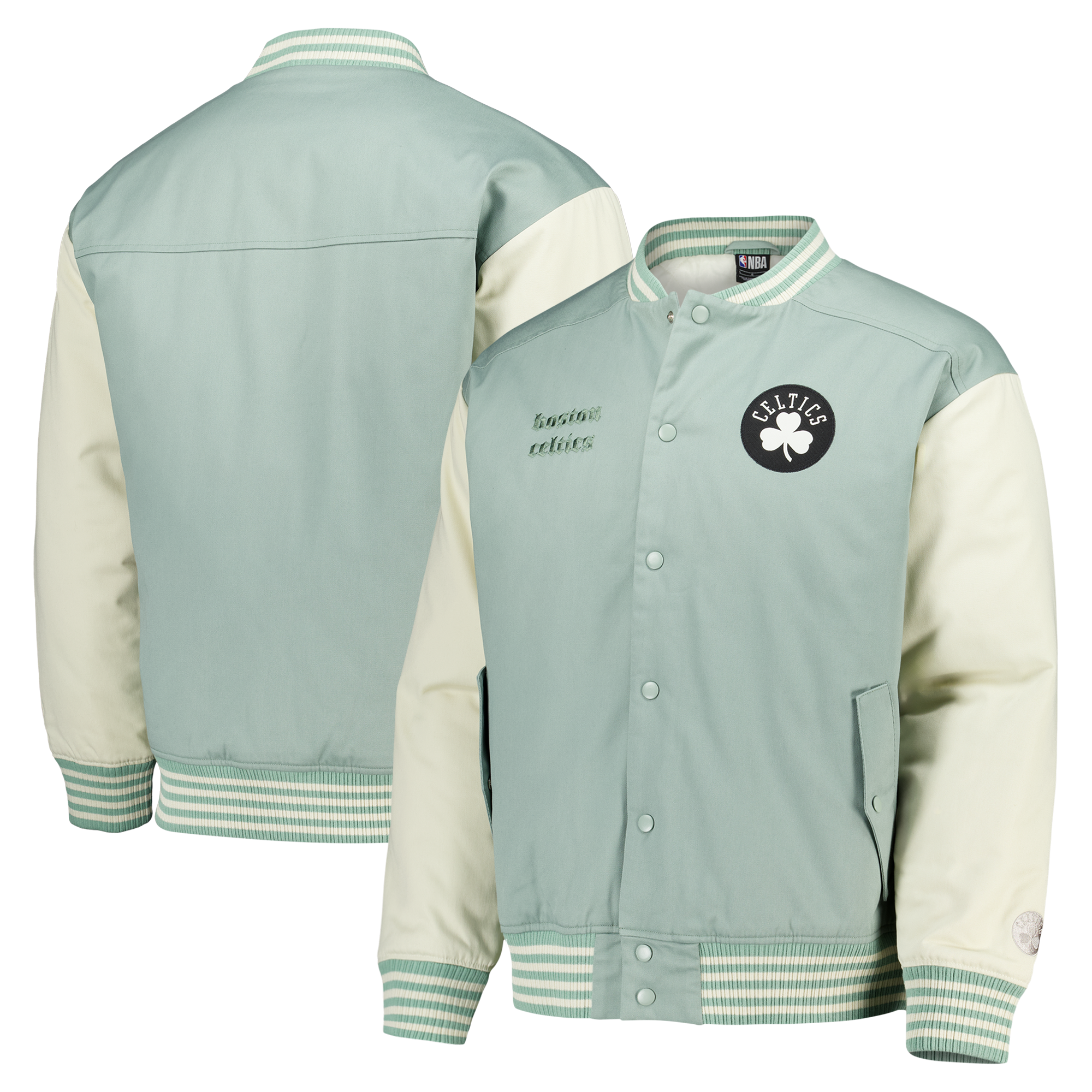 Veste universitaire Boston Celtics Elements - Sauge - Homme - Homme Taille: L