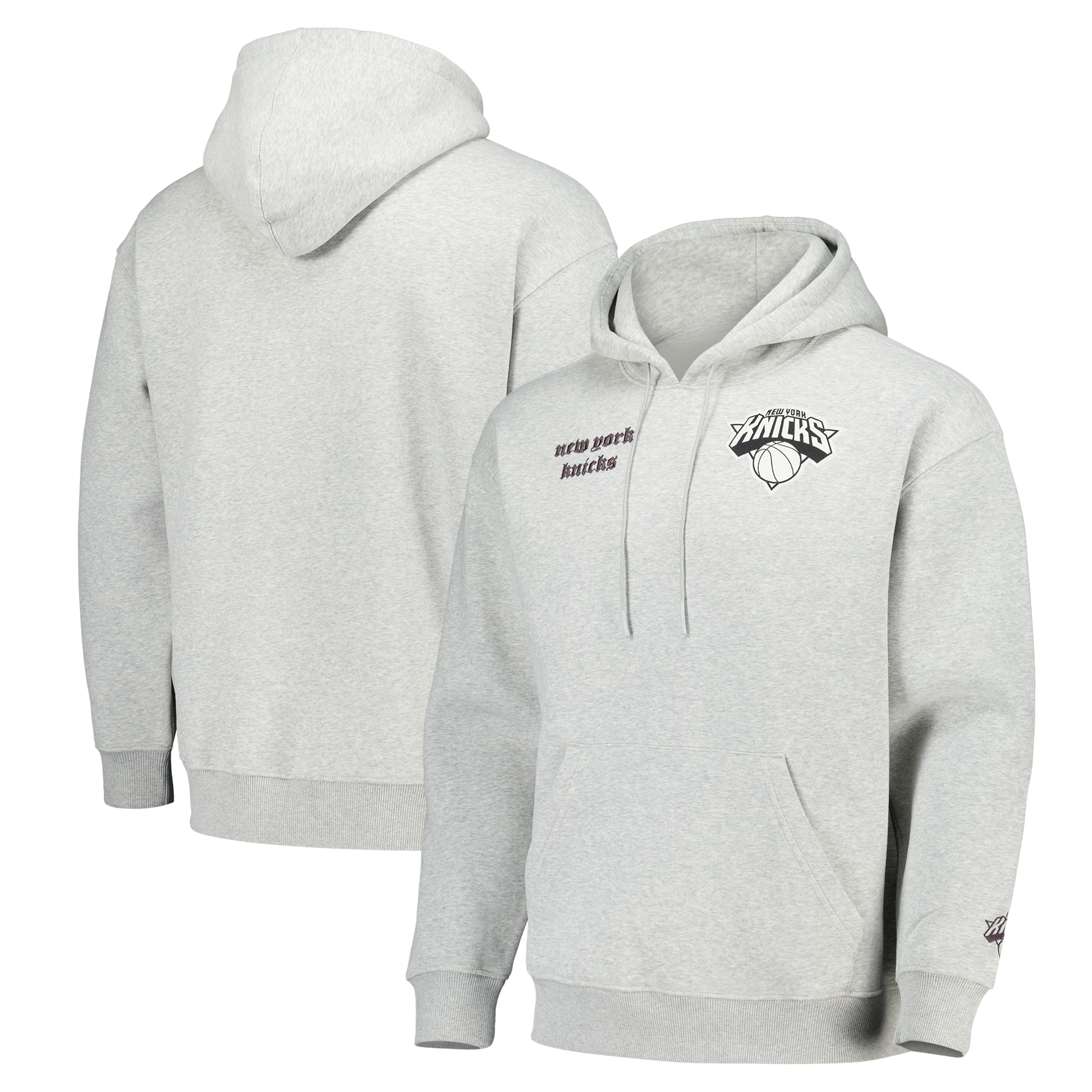 New York Knicks Elements Sweat à capuche en molleton ultra-doux - Steel Heather - Homme - Homme Taille: M
