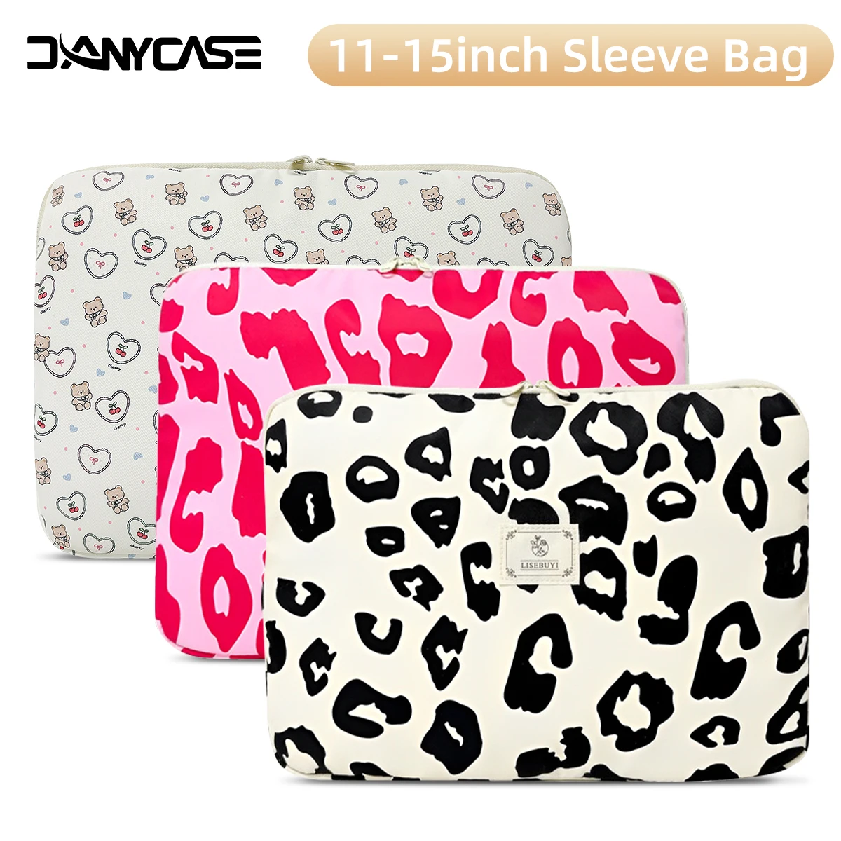 Joli style rétro imprimé ours mode pochette d