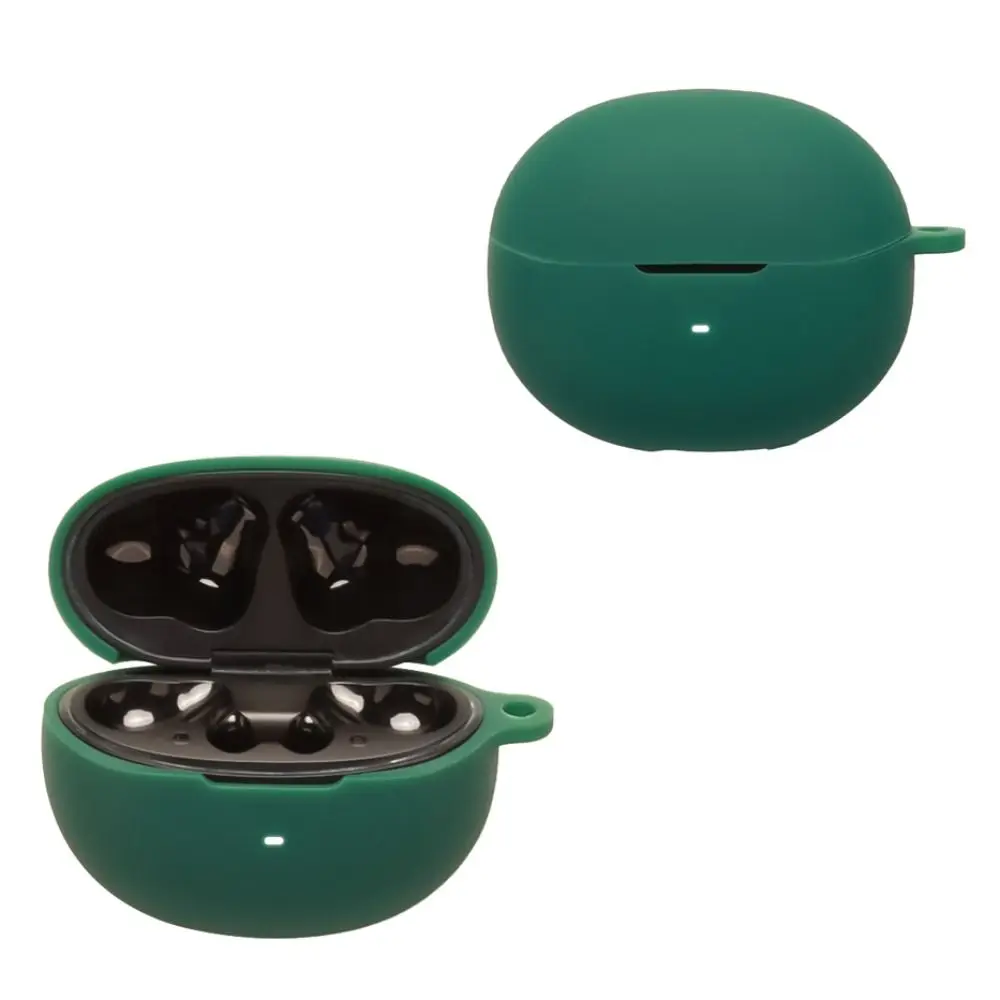 Anti-Fall-Kopfhörerhülle mit Karabiner, staubdichte Kopfhörer-Schutzhülle, stoßfest, kratzfest, für QCY MeloBuds N70 Image