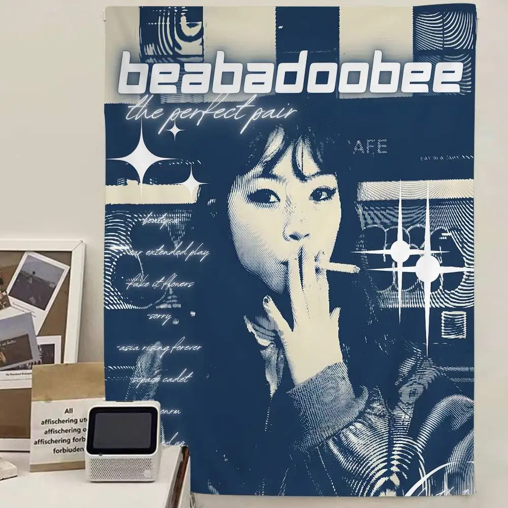 Sänger Beabadoobee DIY Wandteppich Hängen Tarot Hippie Wandteppiche Wohnheim INS Home Decor Image