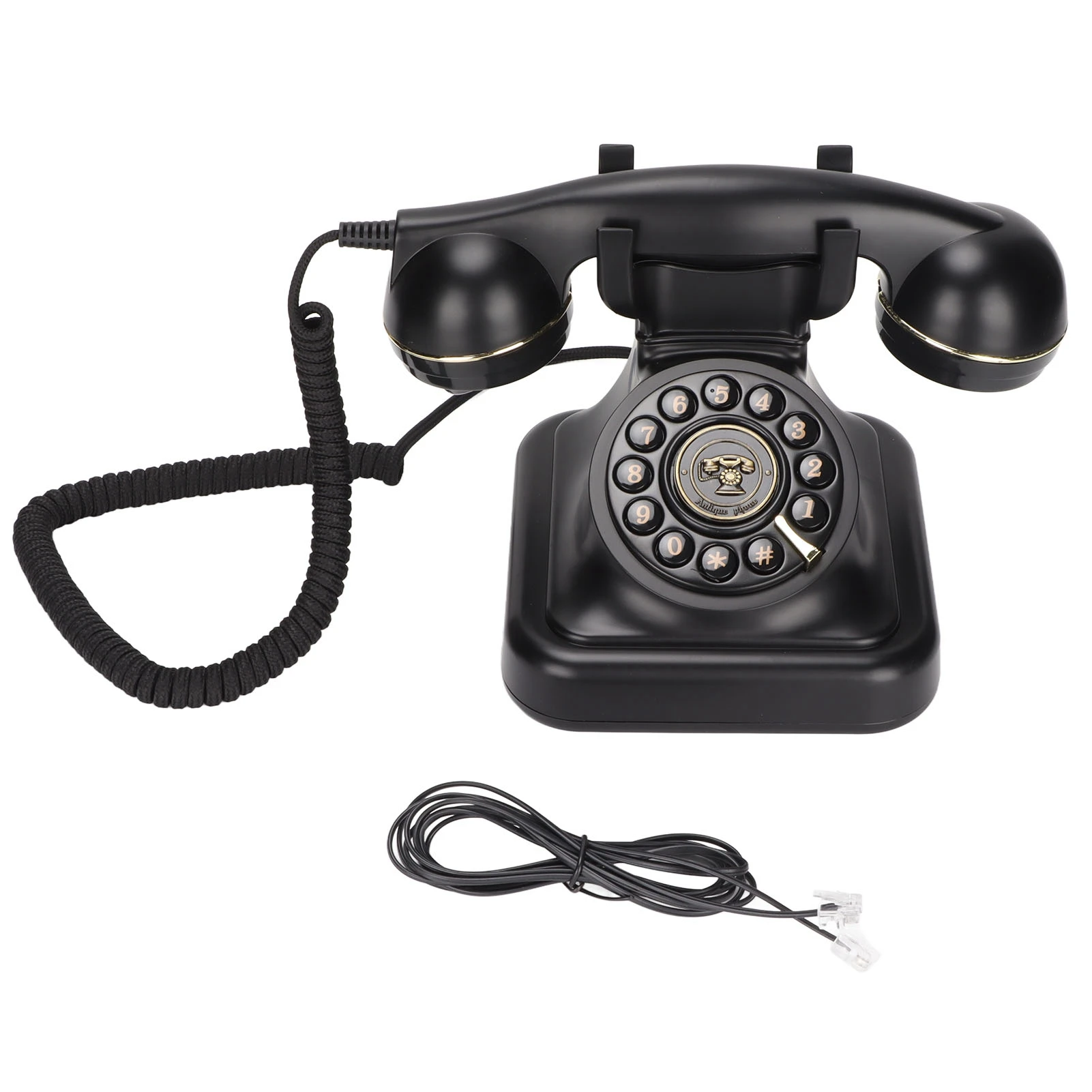 Landline Telephone Fashionable Antique Telephone Elegent ABS Material European Retro Multi Purpose Back Button for Office