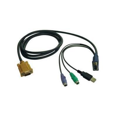 Tripp Lite B020-U08-19-K 8-Port Console KVM Switch w/ 19" LCD & 8 PS2/USB Combo Cables