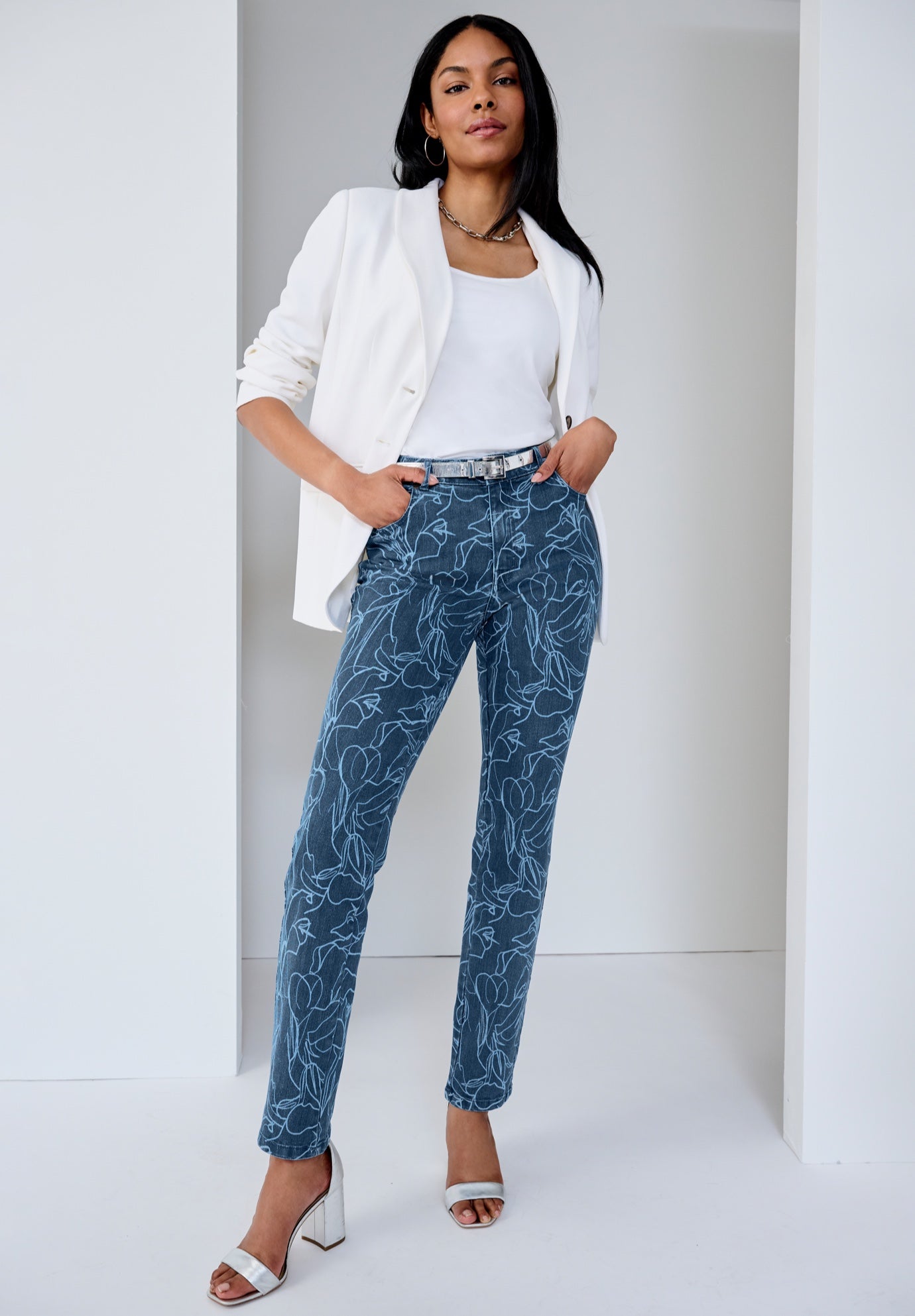 Plus Size Women's True Fit Stretch Denim Straight Leg Jean by Jessica London in Medium Stonewash Orchid (Size 20) Jeans