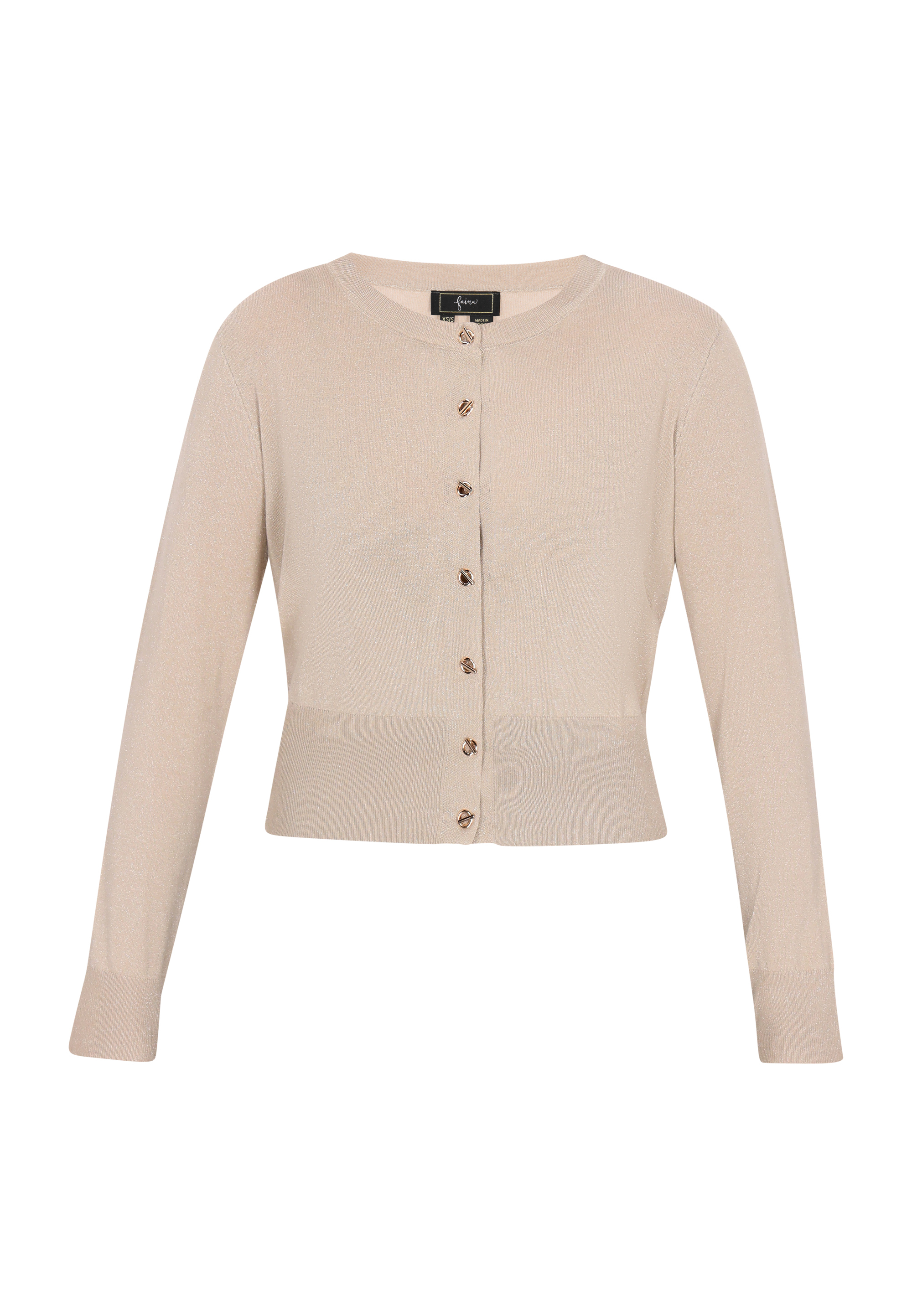 Faina Strickjacke Frauen Beige M/L