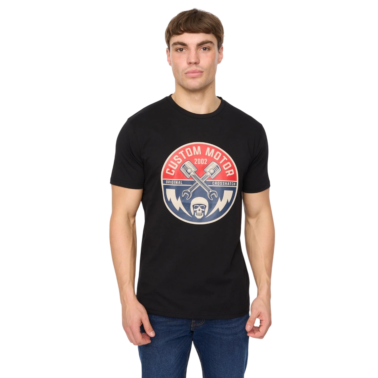 Crosshatch - "Moules" T-Shirt für Herren (Schwarz) Image