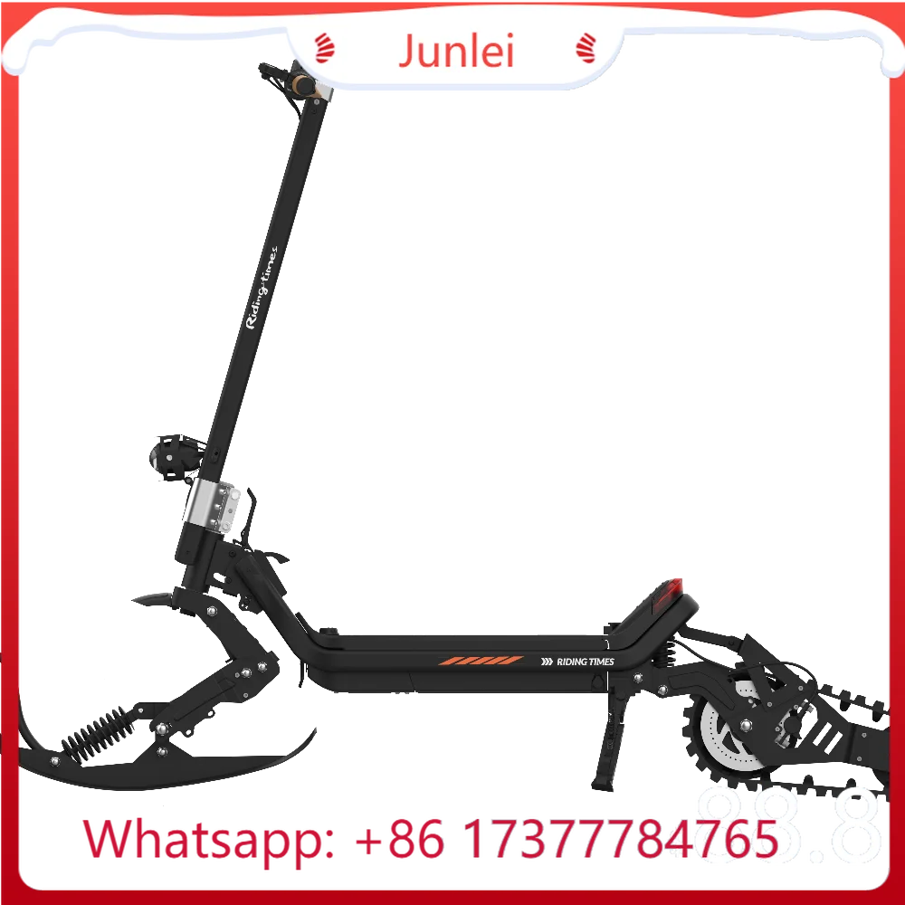 BNew Arrival 54,6 V 2500 W 3-in-1-Elektro-Schneescooter E-Scooter mit 20,8 Ah/30 Ah abnehmbarem Akku – Elektroroller für Schlitten und Ski Image