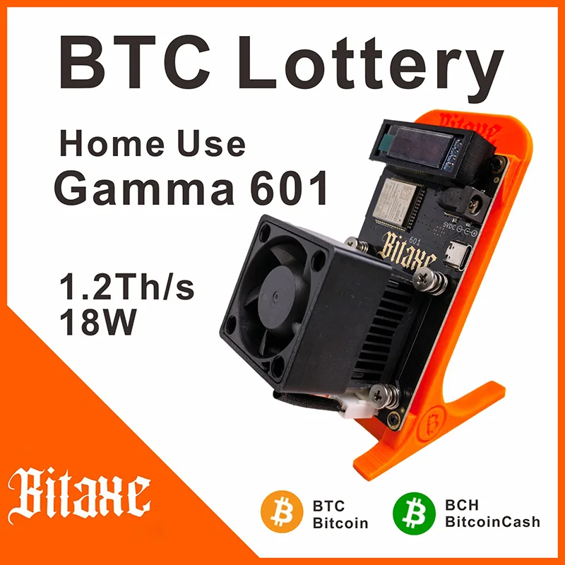 2026 Neuester Gamma 601 1.2TH/s Open-Source-Bitcoin-Miner mit Netzteil Image