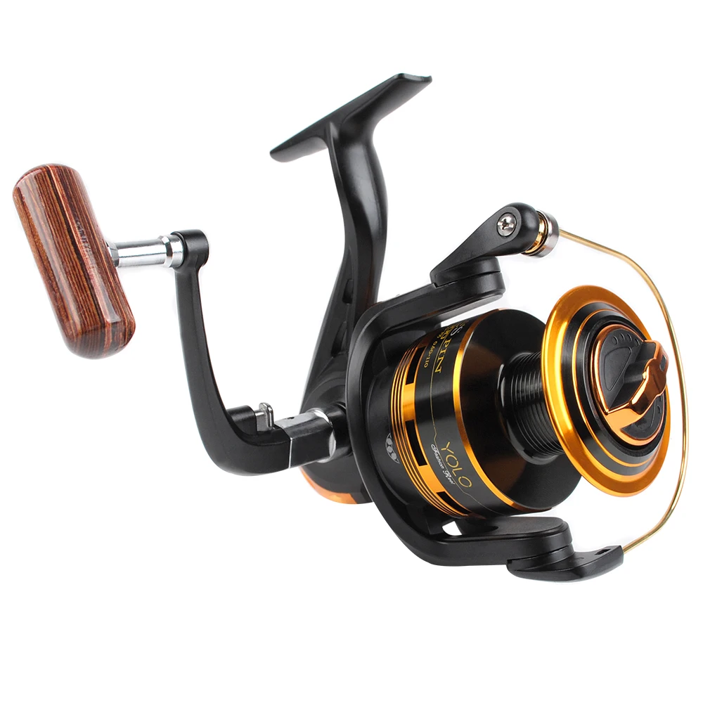 Angel rolle Süßwassers pinn rolle 9 1bb 5.1:1 Übersetzungs verhältnis Edelstahl CNC Aluminiums pule glatte Bass forelle Lachs Image