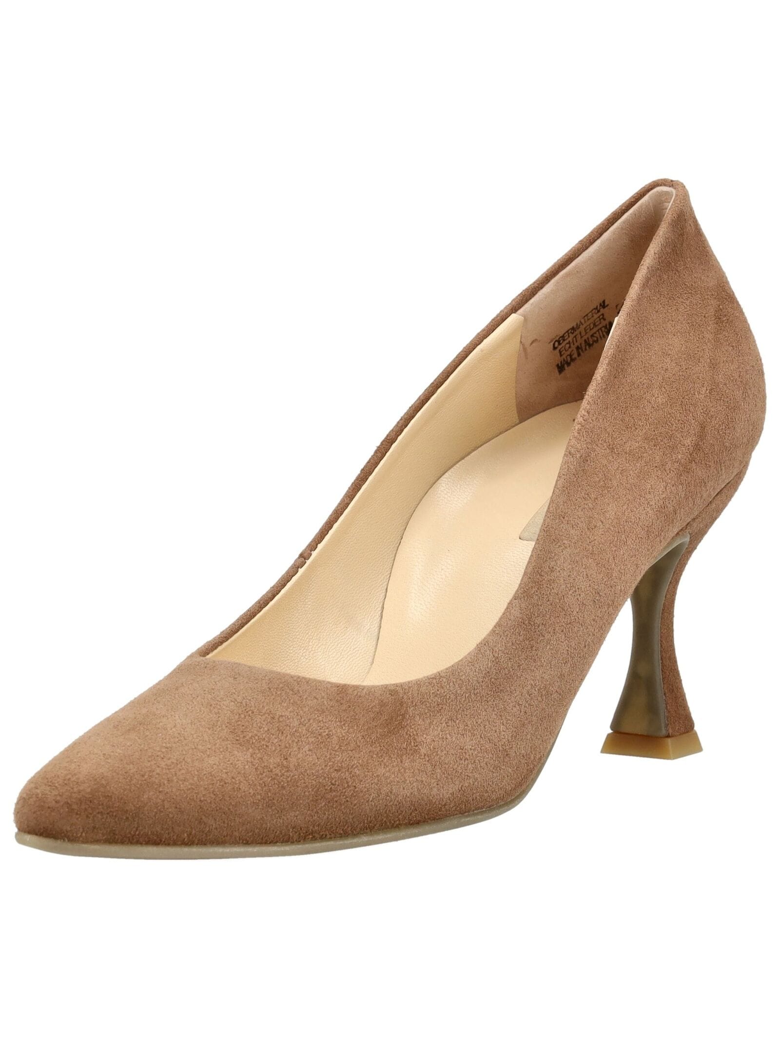 Pumps PAUL GREEN "Paul Green Pumps Veloursleder", Damen, Gr. 38,5, nut, Veloursleder, Schuhe Pumps