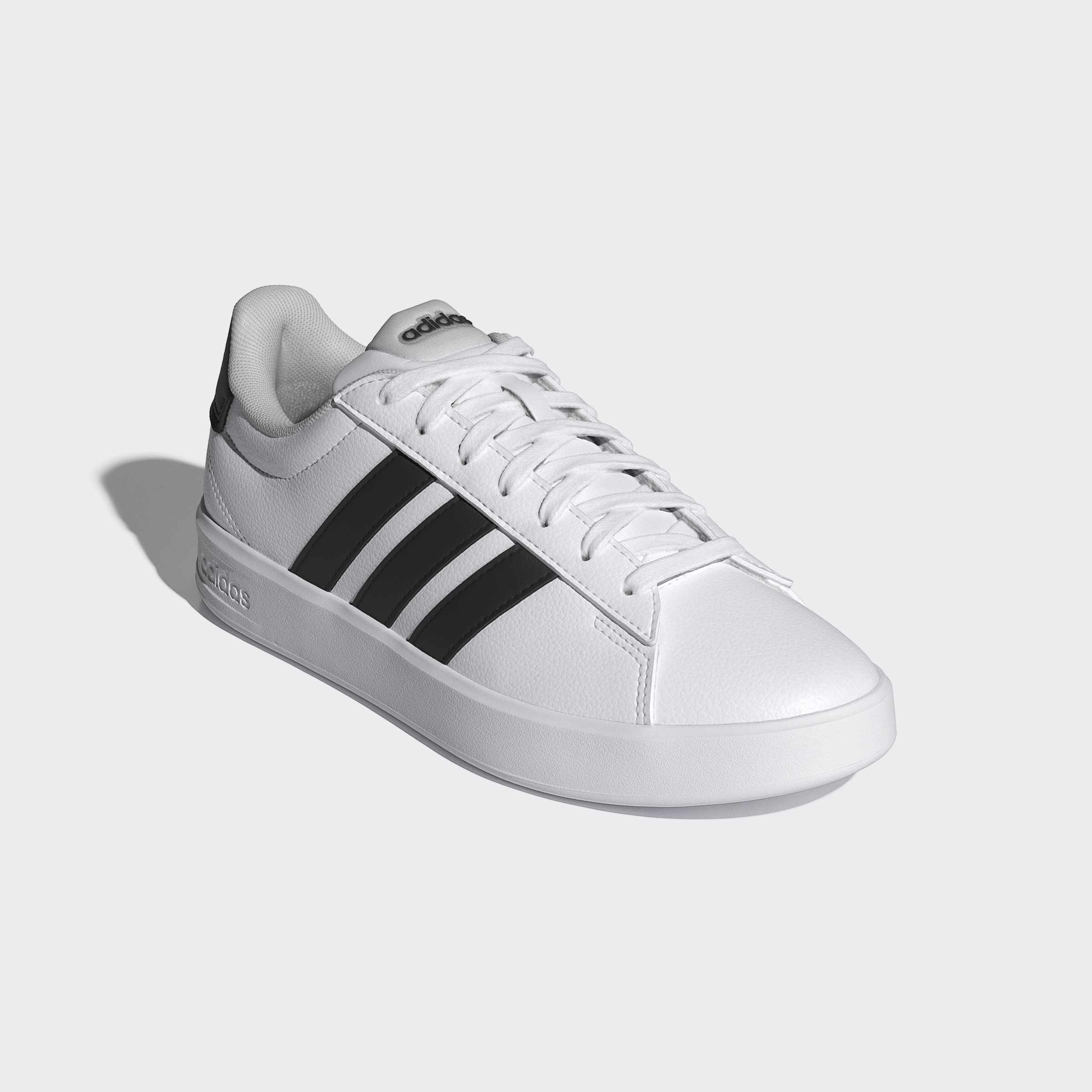 Sneaker ADIDAS SPORTSWEAR "GRAND COURT 3.0", Damen, Gr. 40, cloud weiß, core schwarz, ftwr weiß, Synthetik, Textil, Schuhe Sneaker