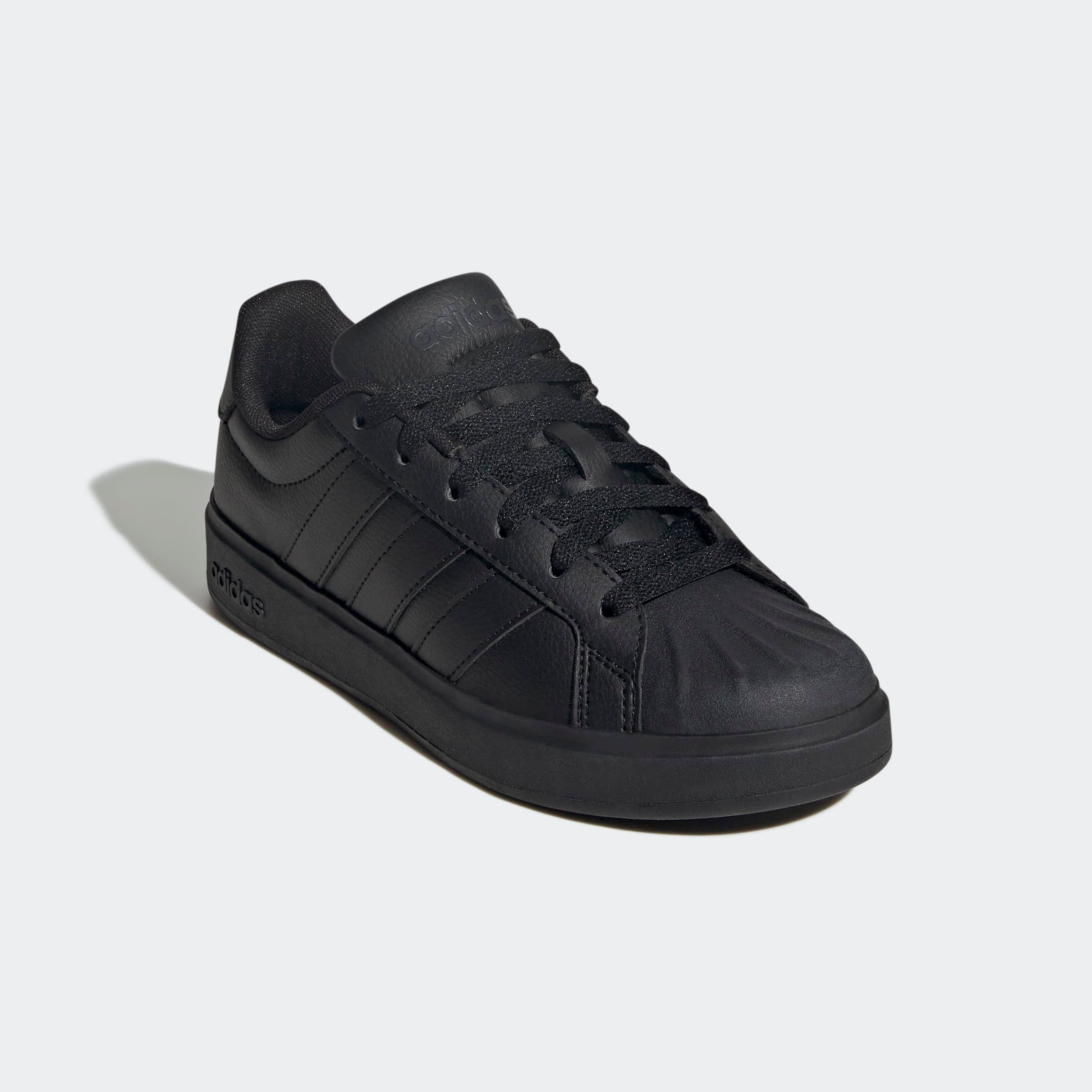 Sneaker ADIDAS SPORTSWEAR "STREETTALK", Damen, Gr. 38, core schwarz, carbon, core schwarz, Synthetik, Schuhe Sneaker, inspiriert vom Design des adidas superstar, für Kinder & Jugendliche