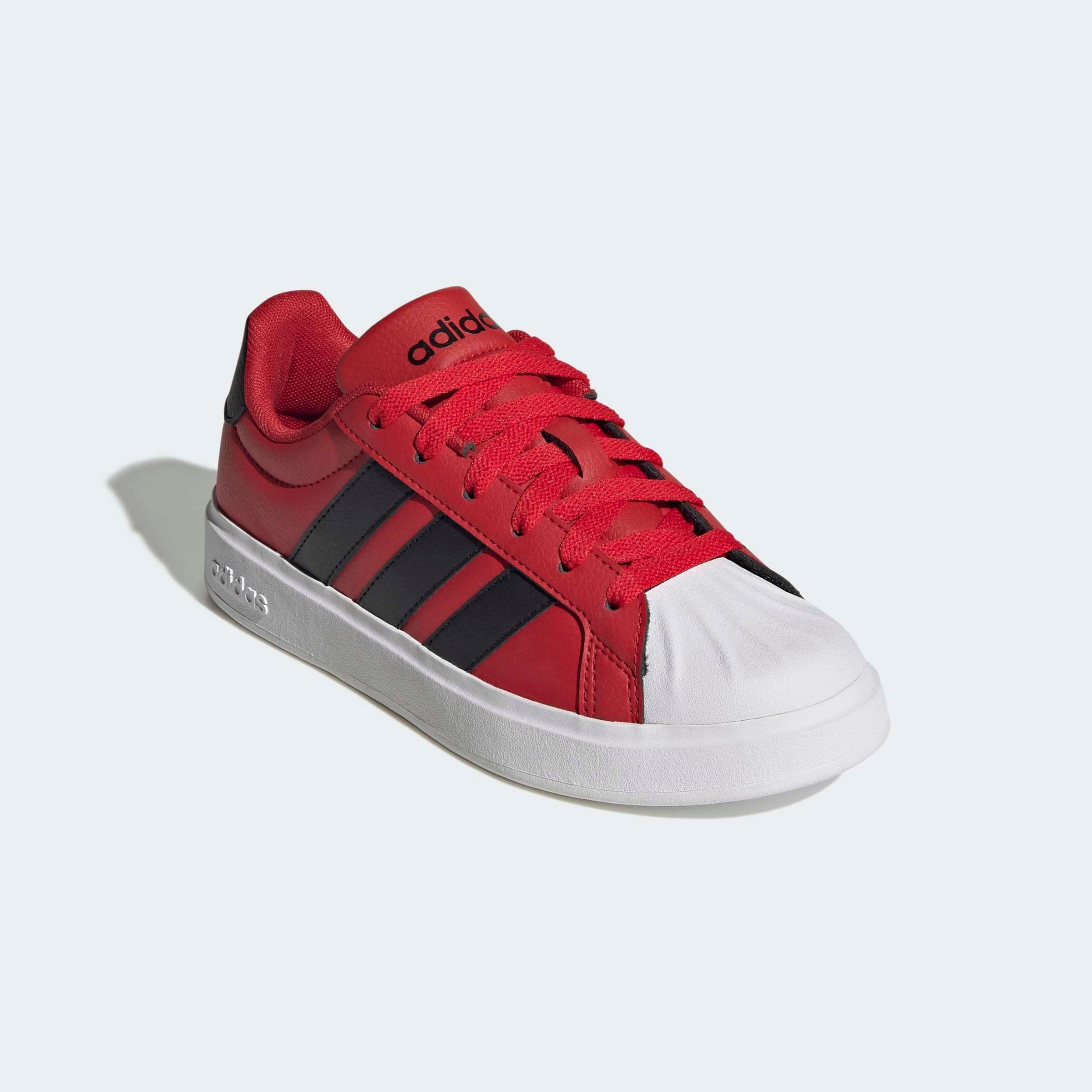 Sneaker ADIDAS SPORTSWEAR "STREETTALK", Damen, Gr. 40, better scarlet, core schwarz, ftwr weiß, Synthetik, Schuhe Sneaker, inspiriert vom Design des adidas superstar, für Kinder & Jugendliche