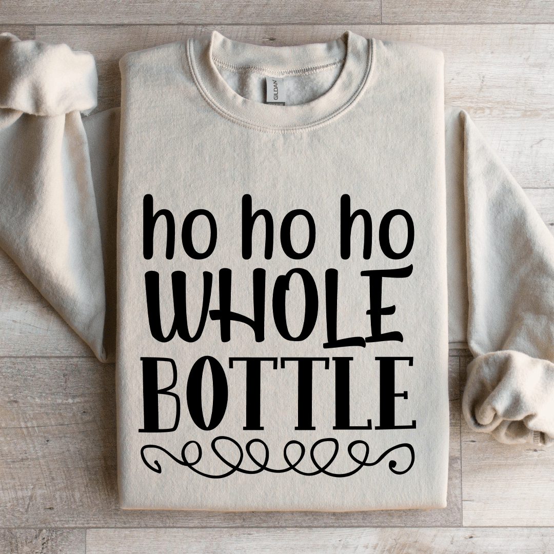 Ho Ho Ho Whole White Sweatshirt XL Light Pink