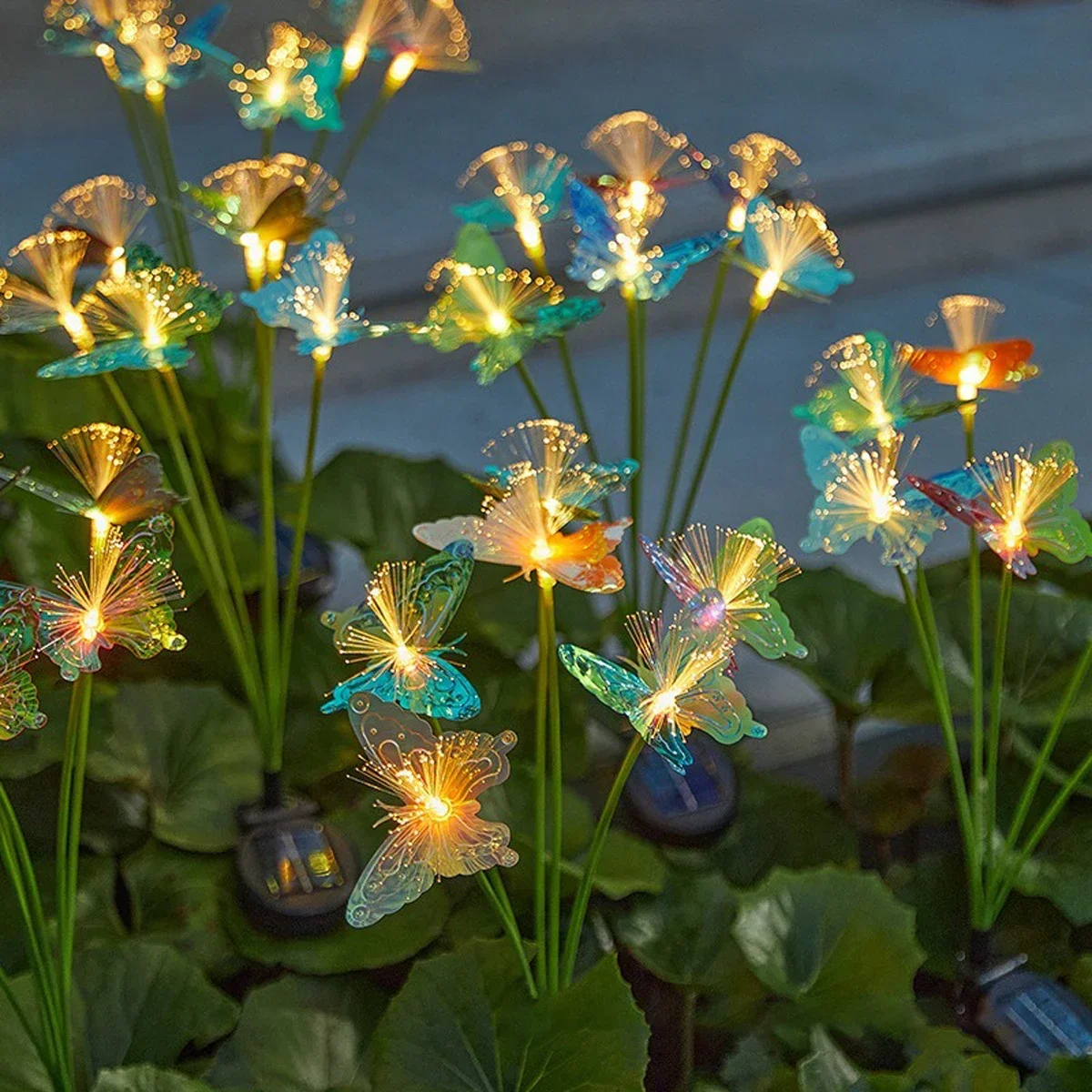 Waterproof Rechargeable Solar Powered Butterfly Fiber Optic Light, Outdoor Garden Decor For Lawn, Yard, And Landscape Waterproof Rechargeable Solar Powered Butterfly Fiber Optic Light, Outdoor Garden Decor For Lawn, Yard, And Landscape
