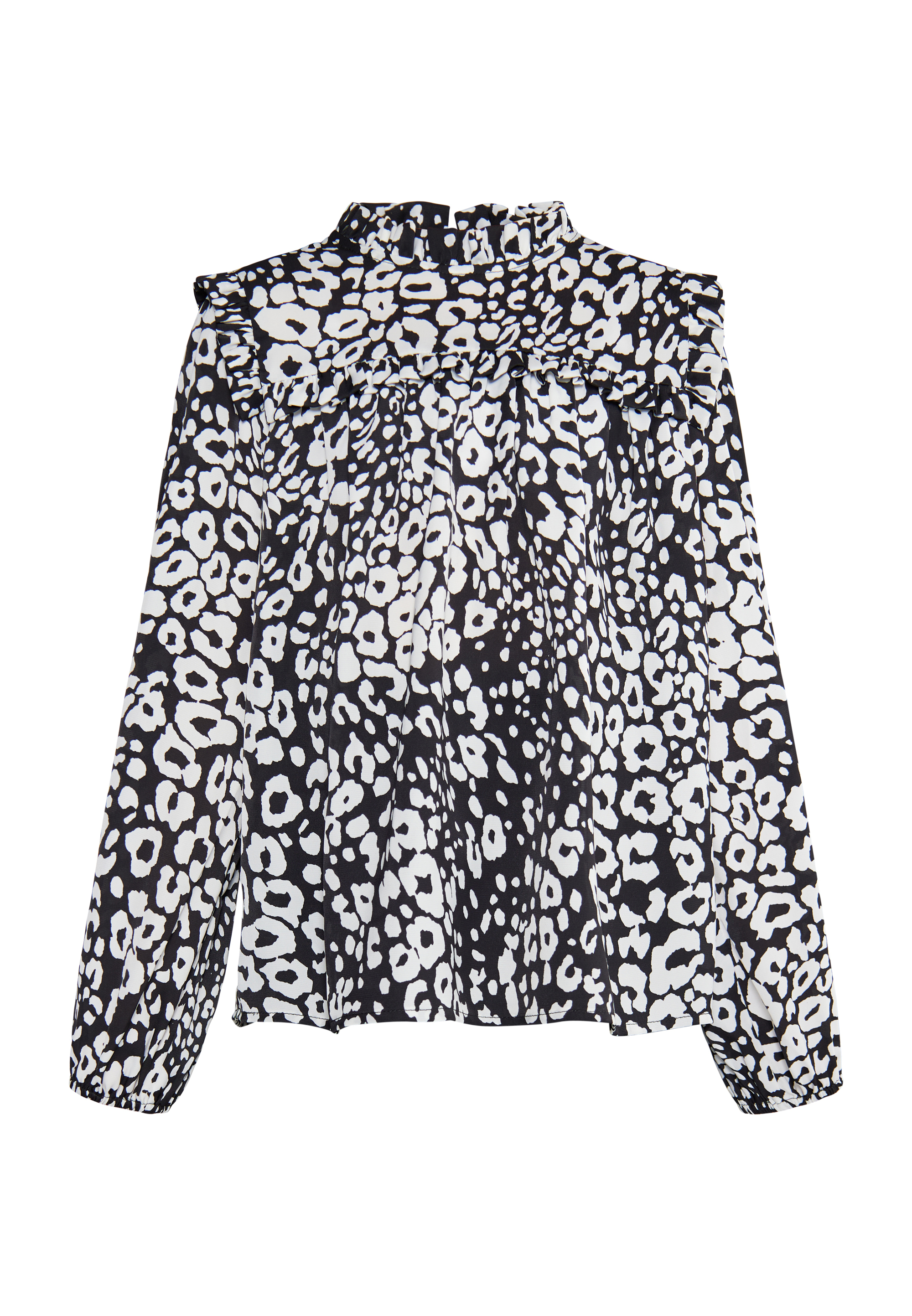 Faina Bluse Mädchen (Kids) schwarz weiss Image