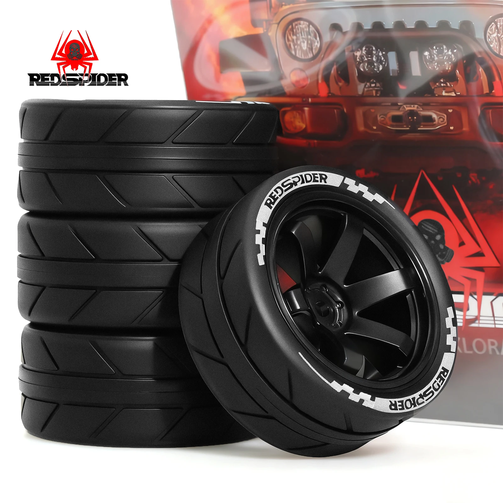 1/10 RC Racing Räder Reifen Kunststoff Felgen Nabe 12 mm Sechskant für RC On Road Auto Tamiya TT01 TT02 XV01 XV02 PTG-2 HSP HPI Kyosho