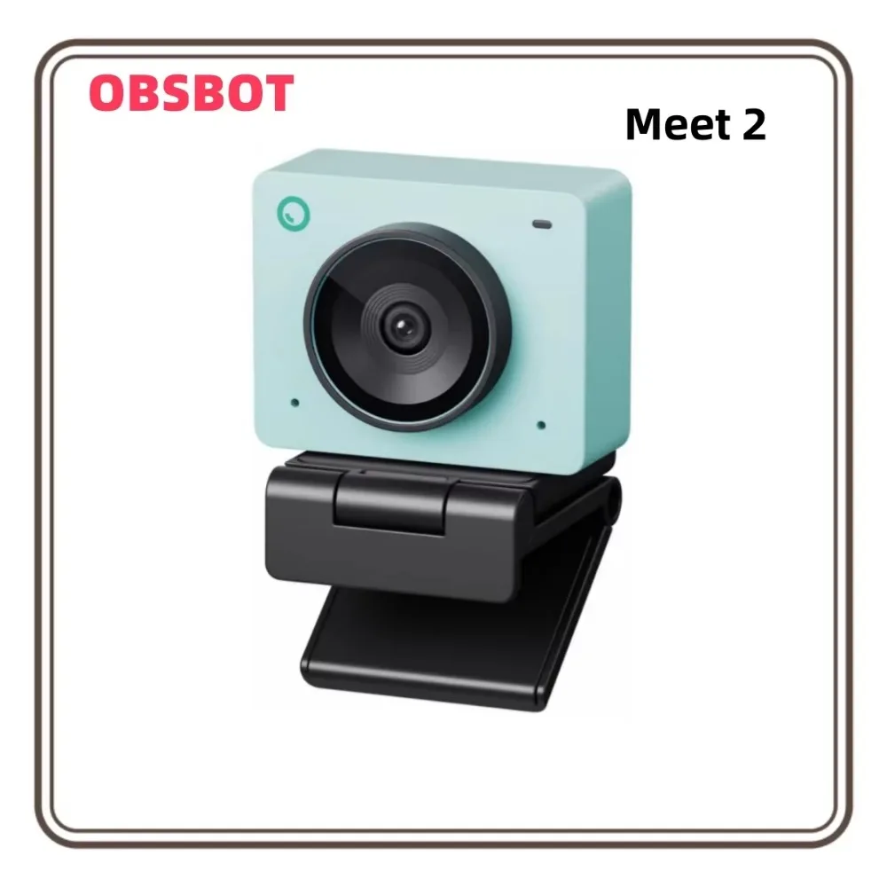OBSBOT Meet 2 4K Webcam für PC mit 1/2 Sensor, KI-Rahmenfunktion, Autofokus, Gestensteuerung, HDR, Dual-Mikrofon, 60 FPS Webkamera Image