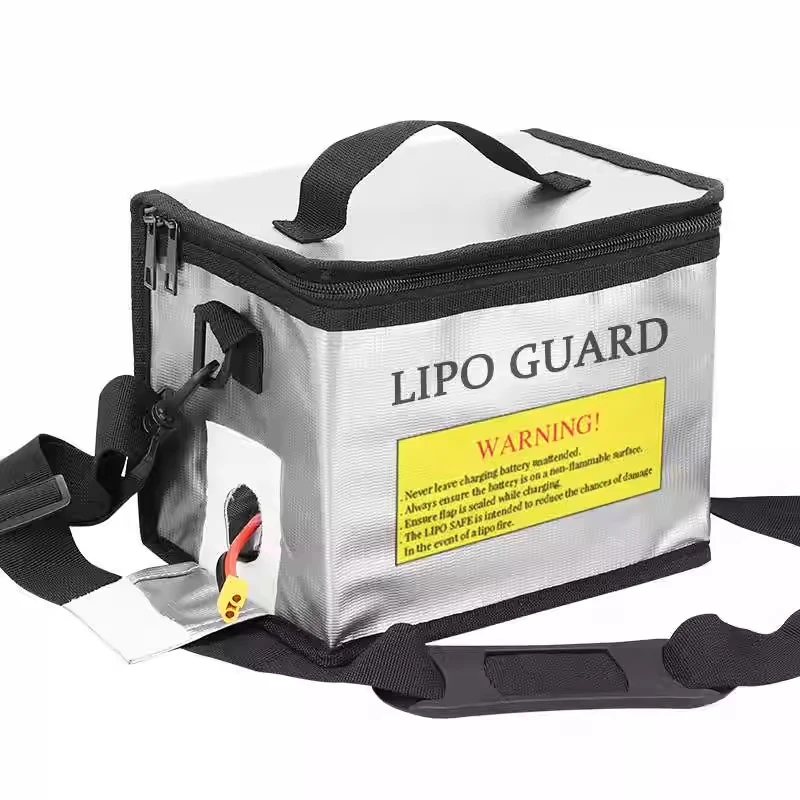 Lipo Batterie Sicherheitstasche Tragbare explosionsgeschützte feuerfeste Aufbewahrungstasche mit Safe Guard 215x145x165mm für RC Drone Auto Modell Teil Image