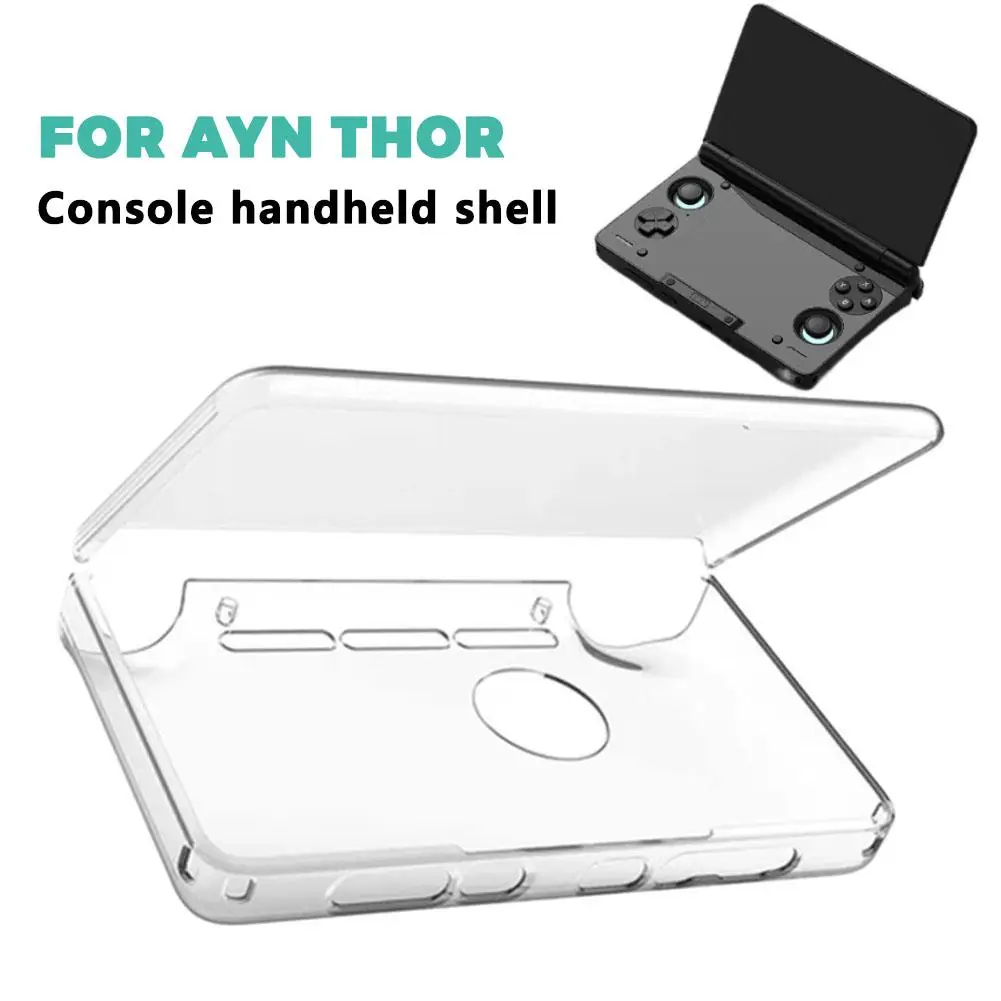 TPU Schutzhülle Für AYN THOR Neue Dual-Screen Flip Spielkonsole Handheld Tragbare Flip Transparent Schutzhülle Weiche Fall Image