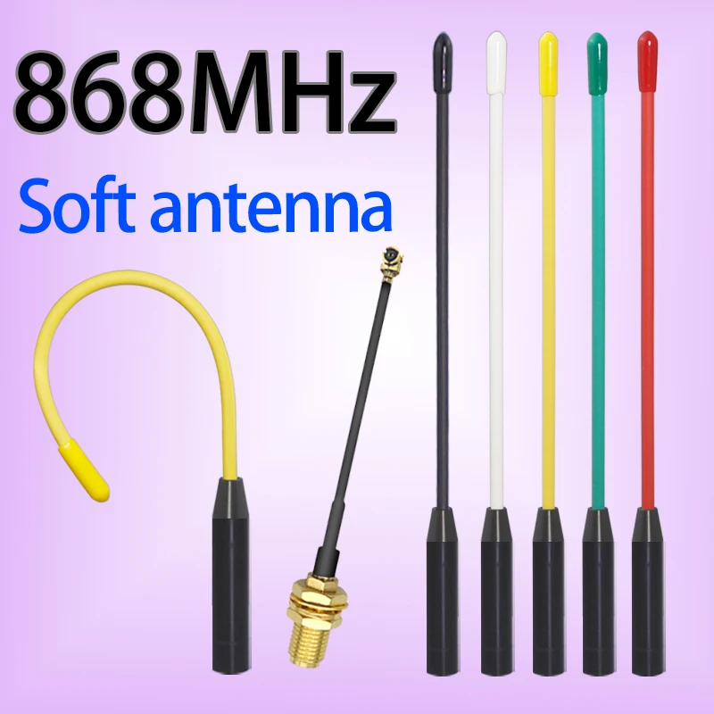 LoRa WAN 868 MHz 863-870 MHz 869 MHz Antenna morbida Omni Ad alto guadagno Modulo connettore SMA U.FL-1 Per telecomando meshtastico NB-iot