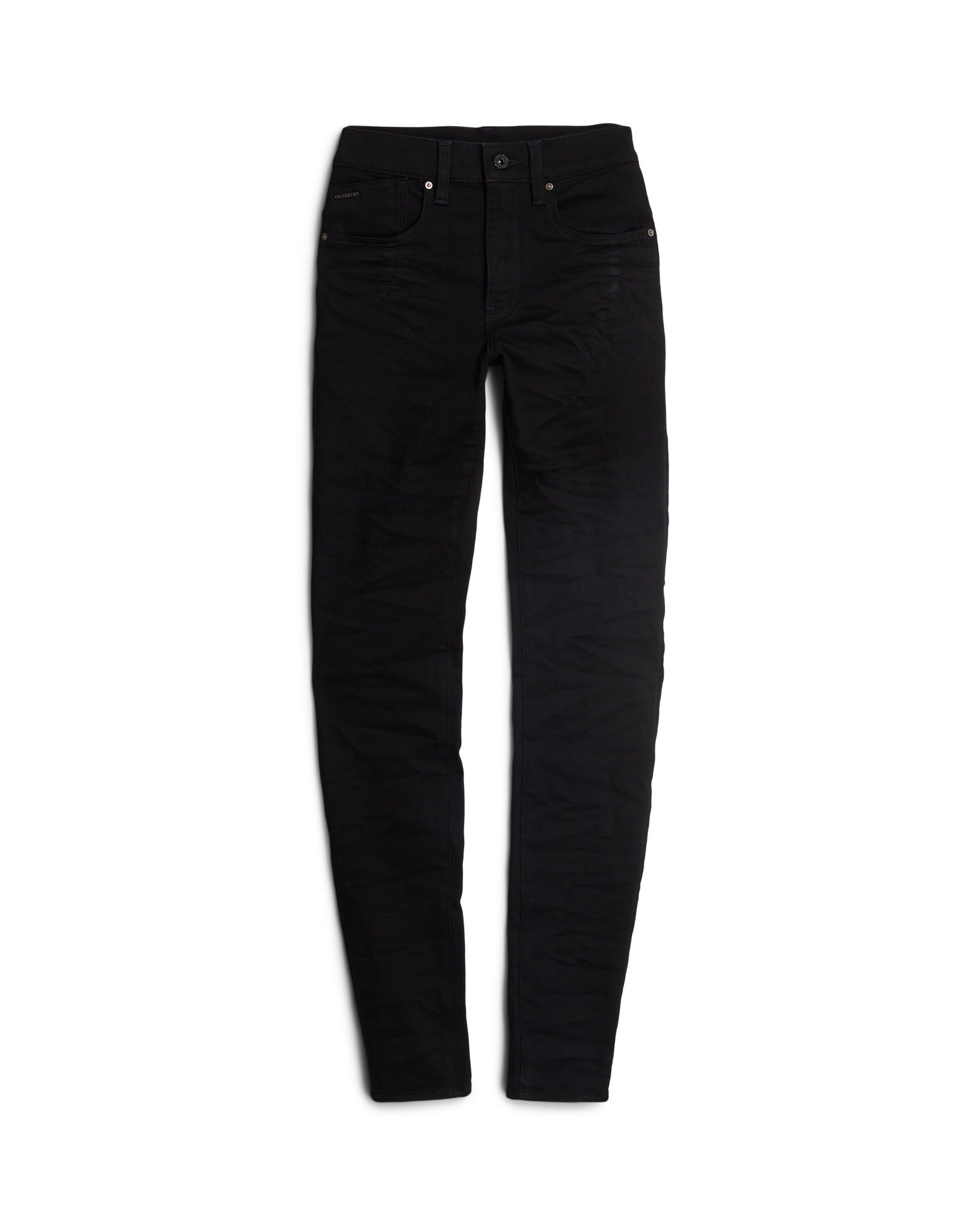 5-Pocket-Jeans G-STAR "Lhana Skinny Jeans", Damen, Gr. 26, Länge 32, pitch schwarz, Obermaterial: 26% Baumwolle, 7% Elastomultiester, 1% Elasthan, Jeans 5-Pocket-Jeans