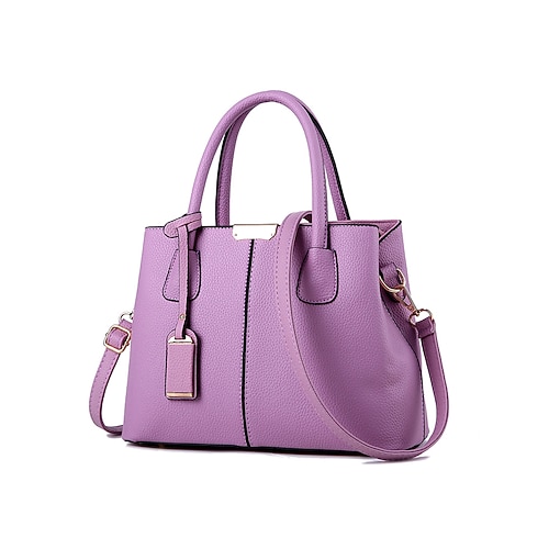 Damenhandtasche aus Kunstleder mit verstellbarem Riemen, in verschiedenen Farben und Tragevarianten erhältlich – perfekt für Arbeit, Freizeit und Alltag.