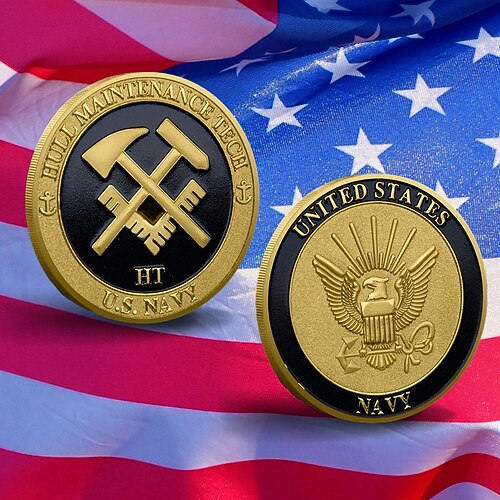 U.S. Marine Corps Gedenk-Münze – 250. Jubiläums-Challenge Coin Amerikanischer Adler Militärsammlerartikel beidseitiges Metall-Souvenir für Veteranen patriotisches Geschenk Semiquincentennial Image