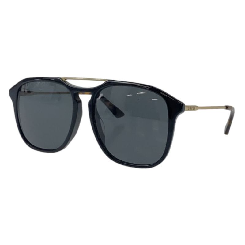Gucci Accessories | Gucci Black Brown Gold Hardware Plastic Gg0321s 001 5519 145 Sunglasses Men's | Color: Gold | Size: Os
