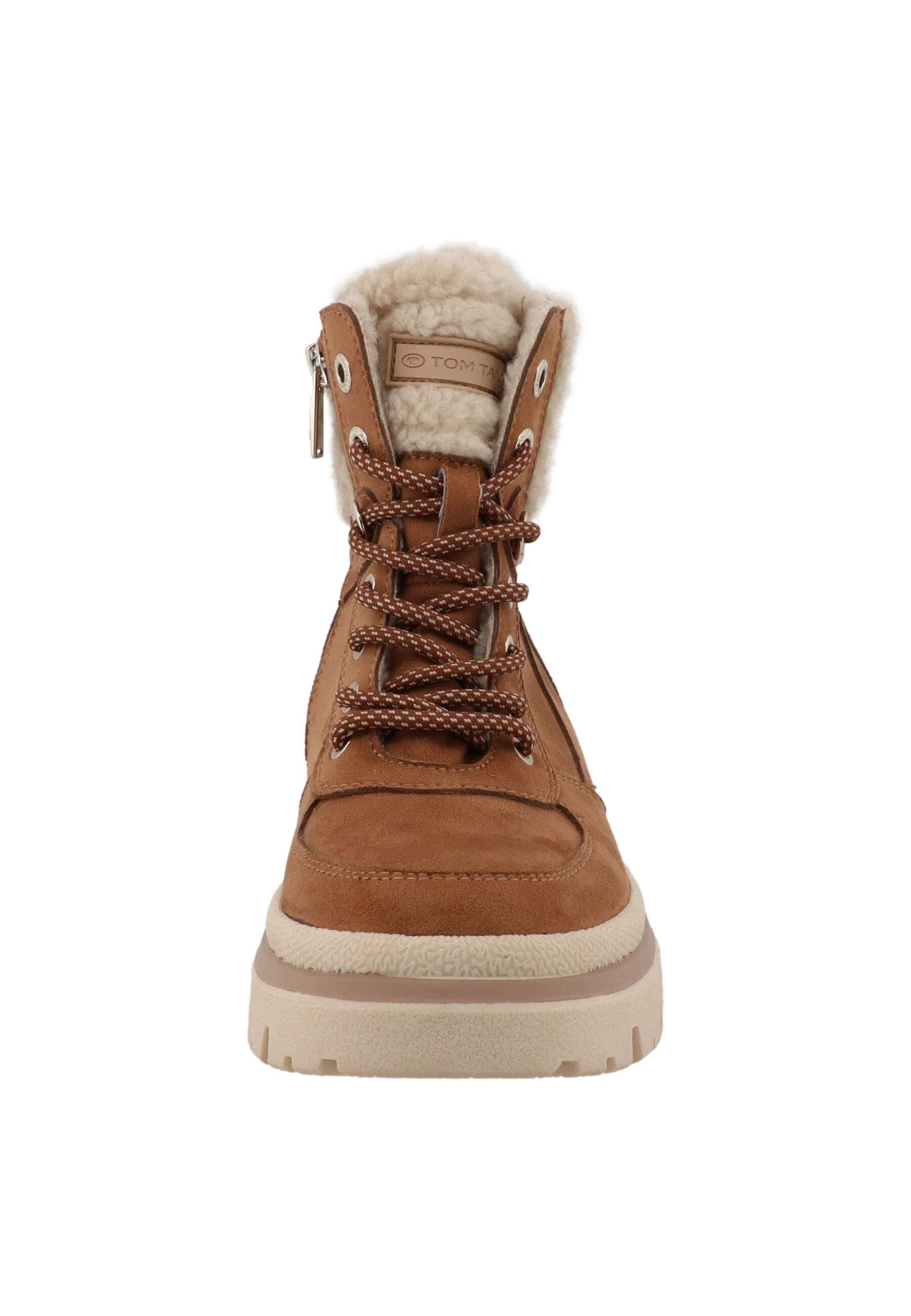 Stiefel TOM TAILOR "Tom Tailor Winter Boots", Damen, Gr. 38, hazel, Polyurethan, Schuhe Stiefel