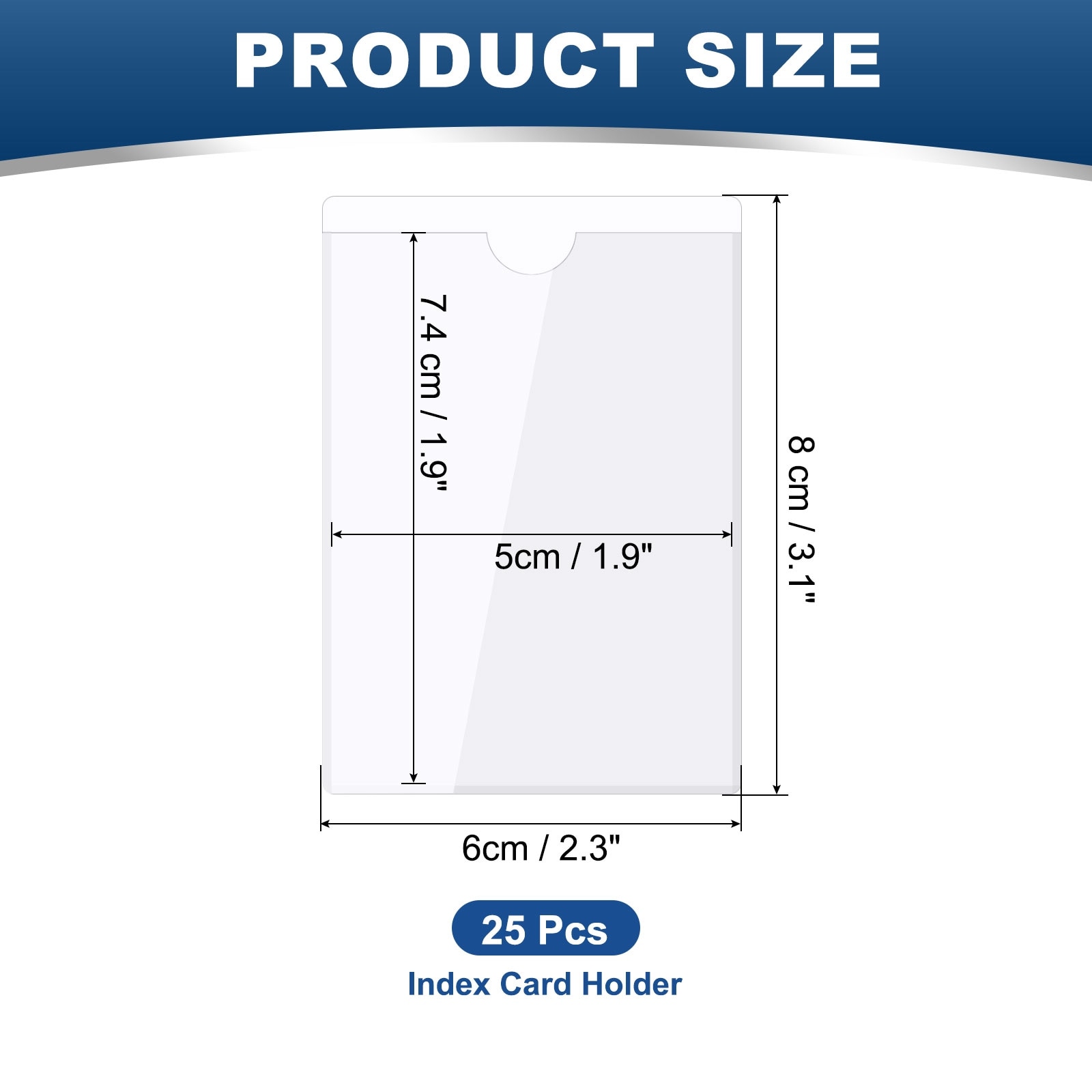 Self-Adhesive Card Pockets Clear Self Adhesive Pocket Label Holders Plastic Card Sleeves with Top Open for Library Storage Bins