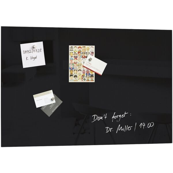 Sigel Glas-Magnettafel »artverum®« 60,0 x 40,0 cm schwarz Image